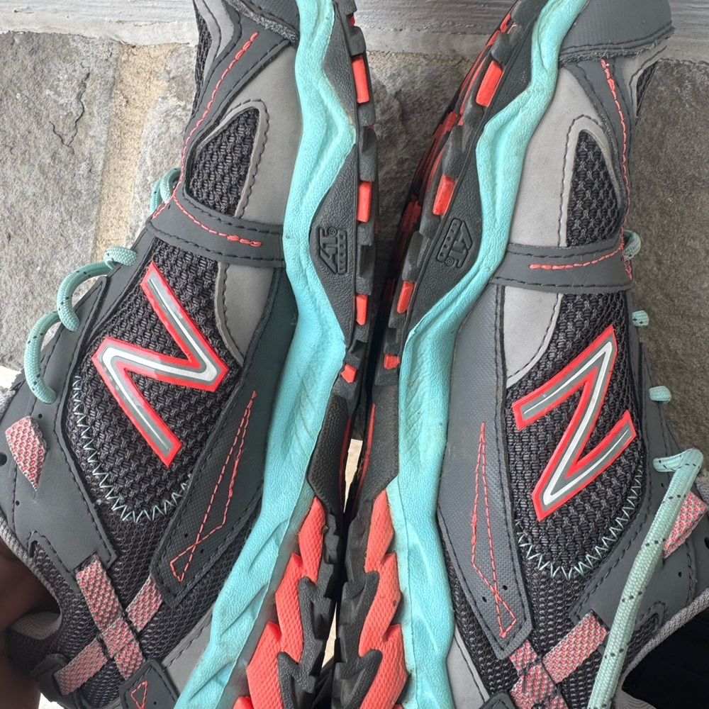 New Balance Gray and Teal Athletic Shoes